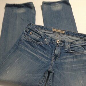 Big Star Jeans Women 29 R 30x28 Maddie Boot Cut Mid Rise Fit Denim Distressed